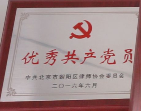 王鑫律师、吴中剑律师荣获“优秀共产党员”称号-中共北京市朝阳区律师协会委员会(图2)