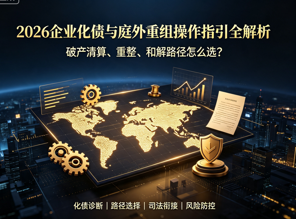 2026企业化债与庭外重组操作指引全解析：破产清算、重整、和解路径怎么选？(图1)