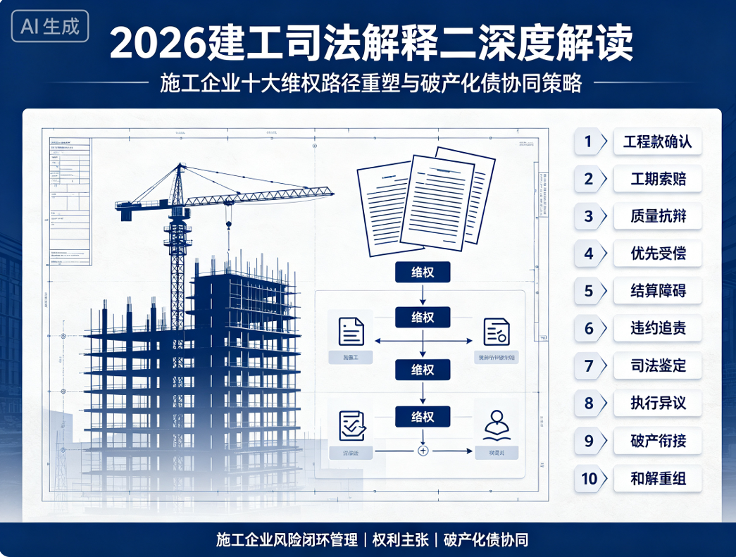 2026建工司法解释二深度解读：施工企业十大维权路径重塑与破产化债协同策略(图1)
